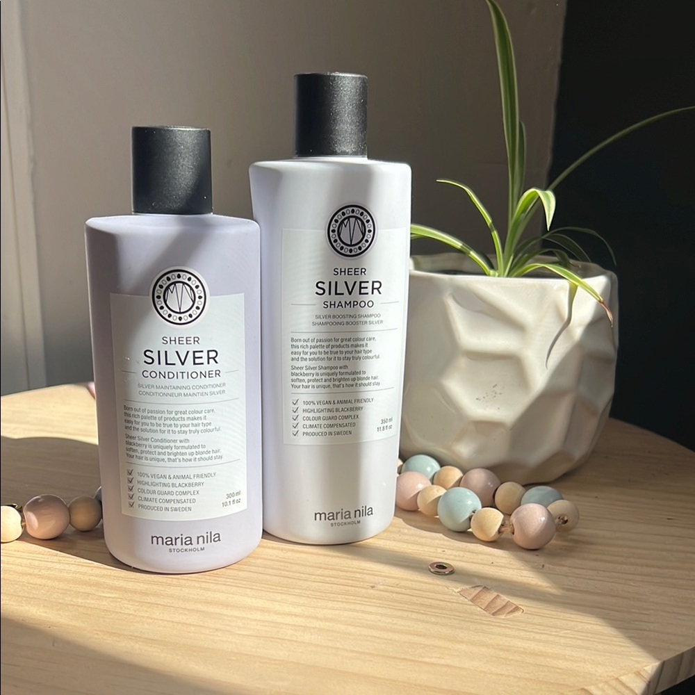 Maria Nila Sheer Silver Shampoo and Conditioner Set